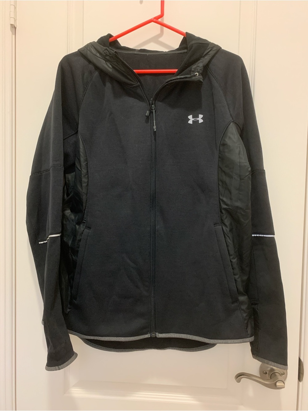 Under Armour Full Zip Hooded Jacket Women’s Black Style 1283259 Athletic